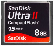 Sandisk Ultra II CompactFlash 8 Gb (PIX02617511)